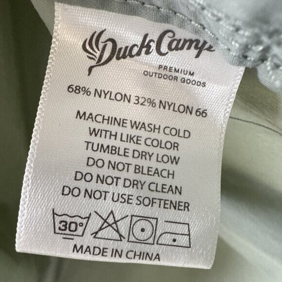 Duck Camp Shirt Men XL Green Long Sleeve Hunting Wing Shooting Button Up Outdoor - Picture 6 of 9